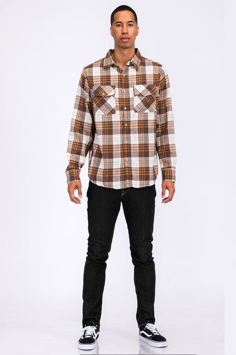 Brushed Flannel Shirt-4