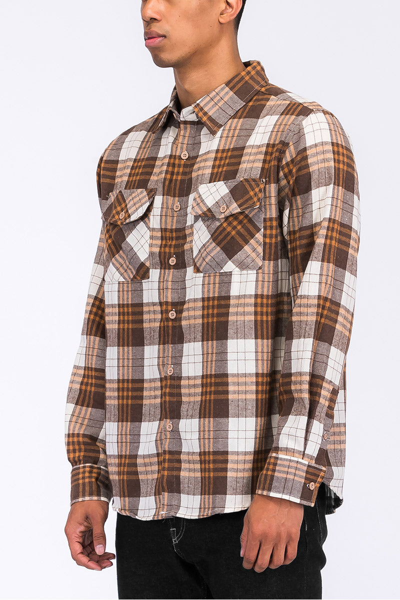 Brushed Flannel Shirt-2