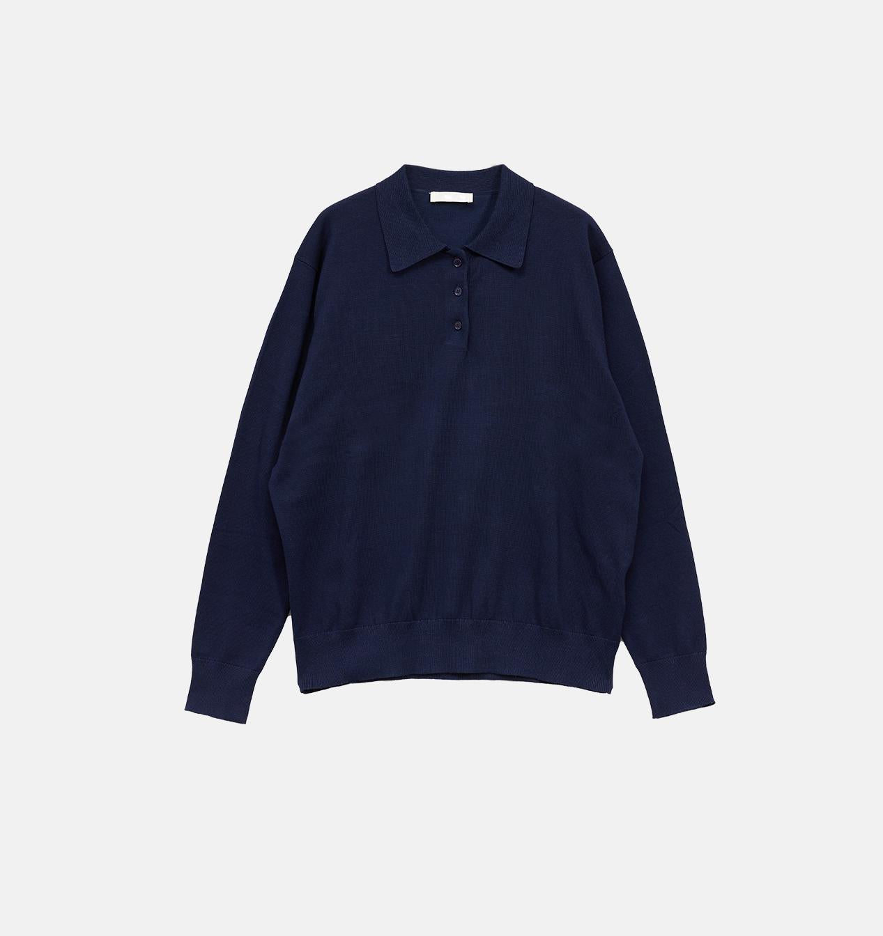 "Library Diary" Machine Washable Premium Wool Women's Polo Neck Loose Top-5