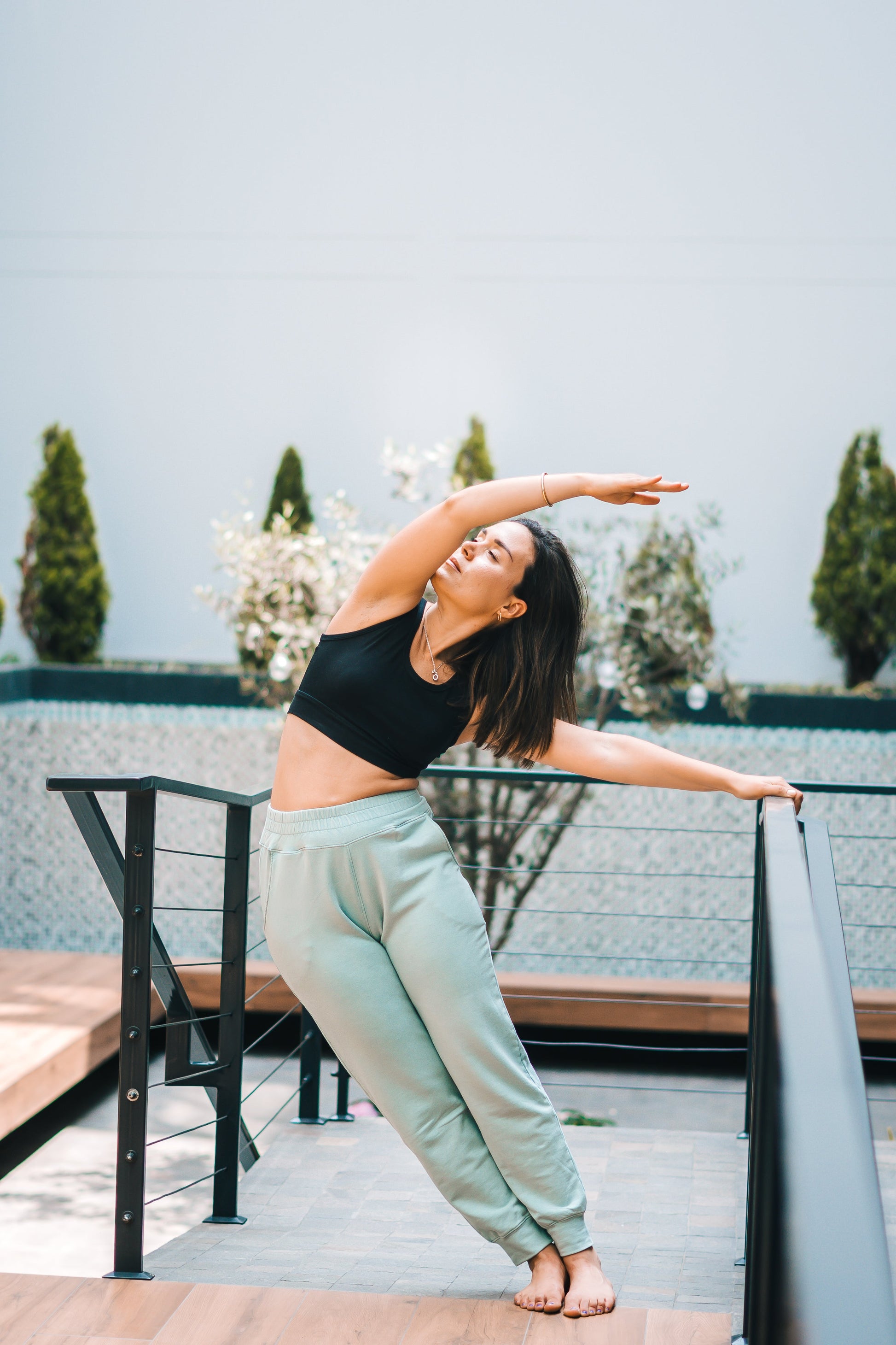 Cotton Clouds Joggers - Light Aquamarine-2