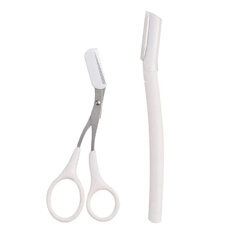 Karsyngirl 2/3Pcs Women Eyebrow Trimmer Women Facial Epilator Eyebrow Hair Remover Stainless Steel Eyebrow Razor Beauty Tools