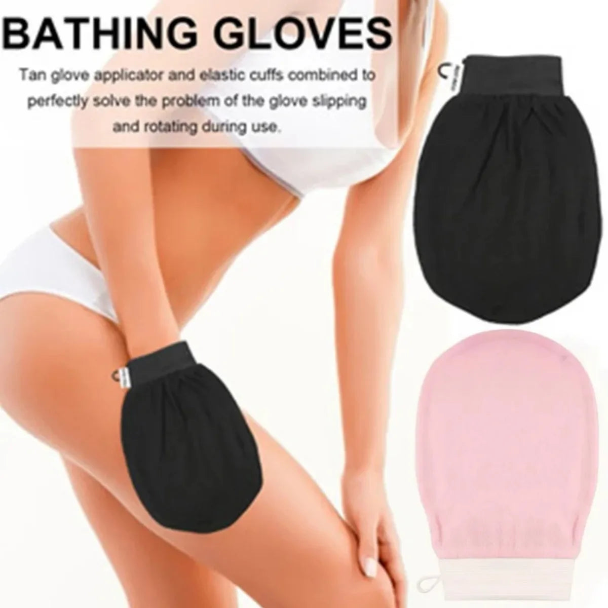 1pc Scrub Exfoliating Gloves Back Scrubbers Dead Skin Facial Massage Gloves Durable Multi Color Deep Cleansing Towels For Shower