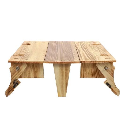 Folding Table Basket Wooden-0