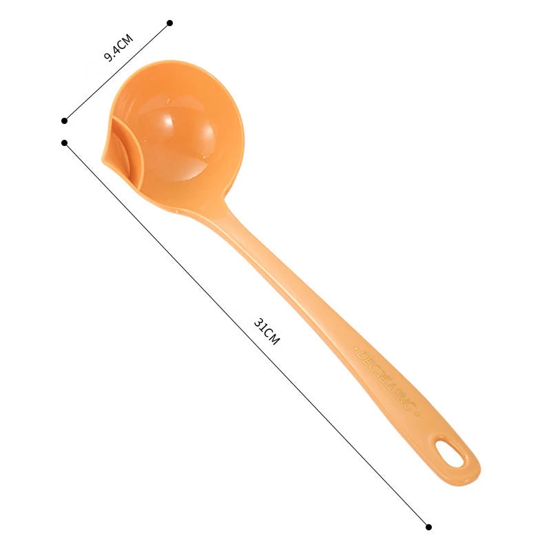 Long Handle Kitchen Filter Spoon Colander Oil Soup Separator Tablespoons creative Tableware Hot Pot Skimmer Scoop with Holes