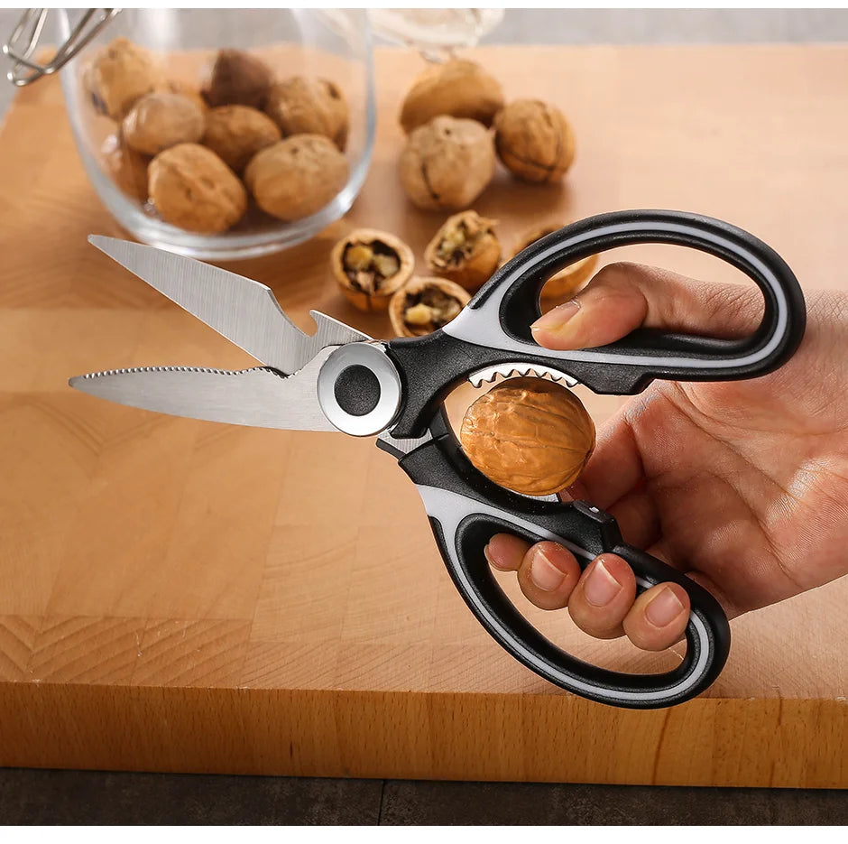 Kitchen Scissors Chicken Bone Scissors with Cover Stainless Steel