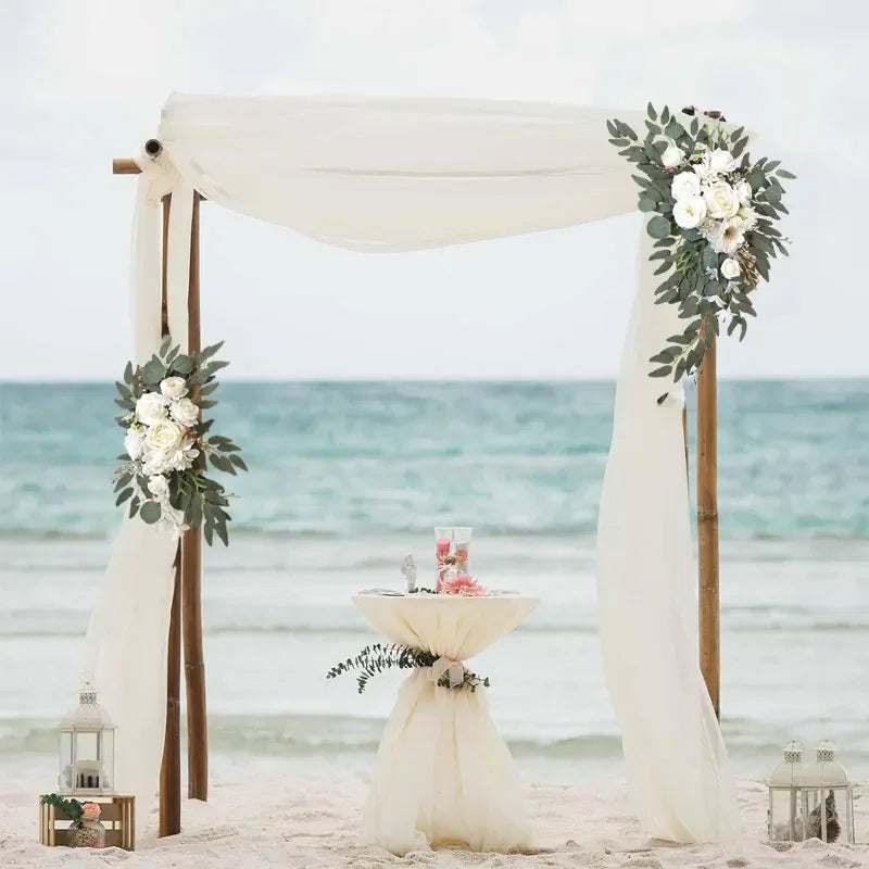 Artificial Flowers for Wedding Welcome Signs Floral Decoration Wedding Reception Ceremony Signs Wedding Arch Arrangement