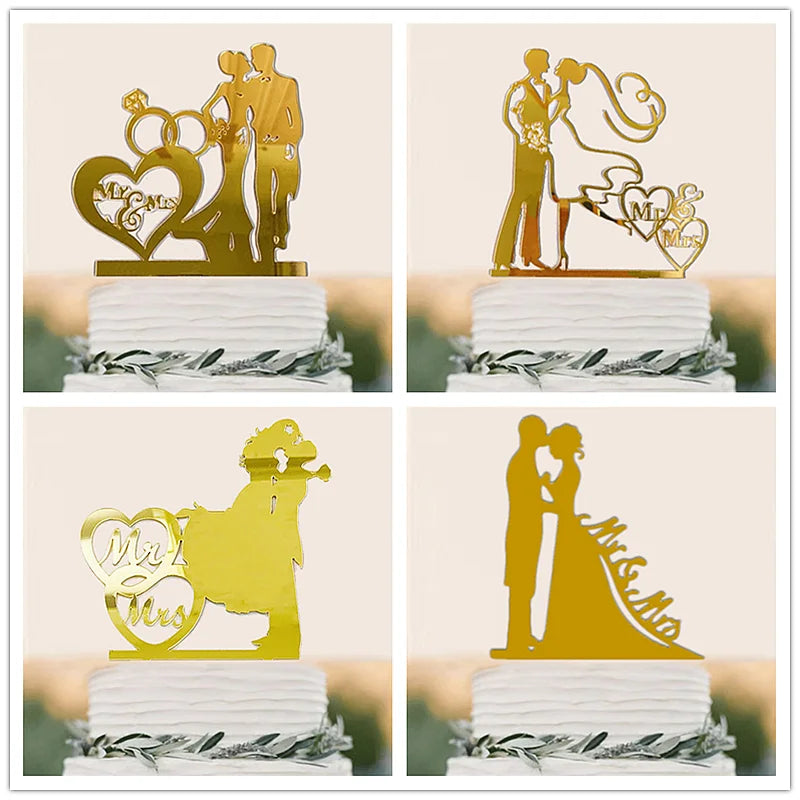 Wedding & Engagement  Birthday Cake Topper ,   Bride & Groom  Boy & Girl   Party  Anniversary