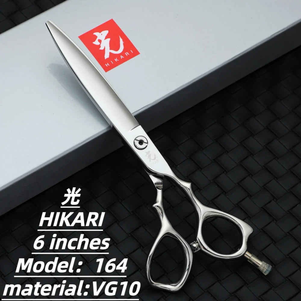 Japan Imported HIKARI Professional Barber Scissors Light Cut 6.3 Inches 172 Molybdenum Steel Structure Hair Stylist Special