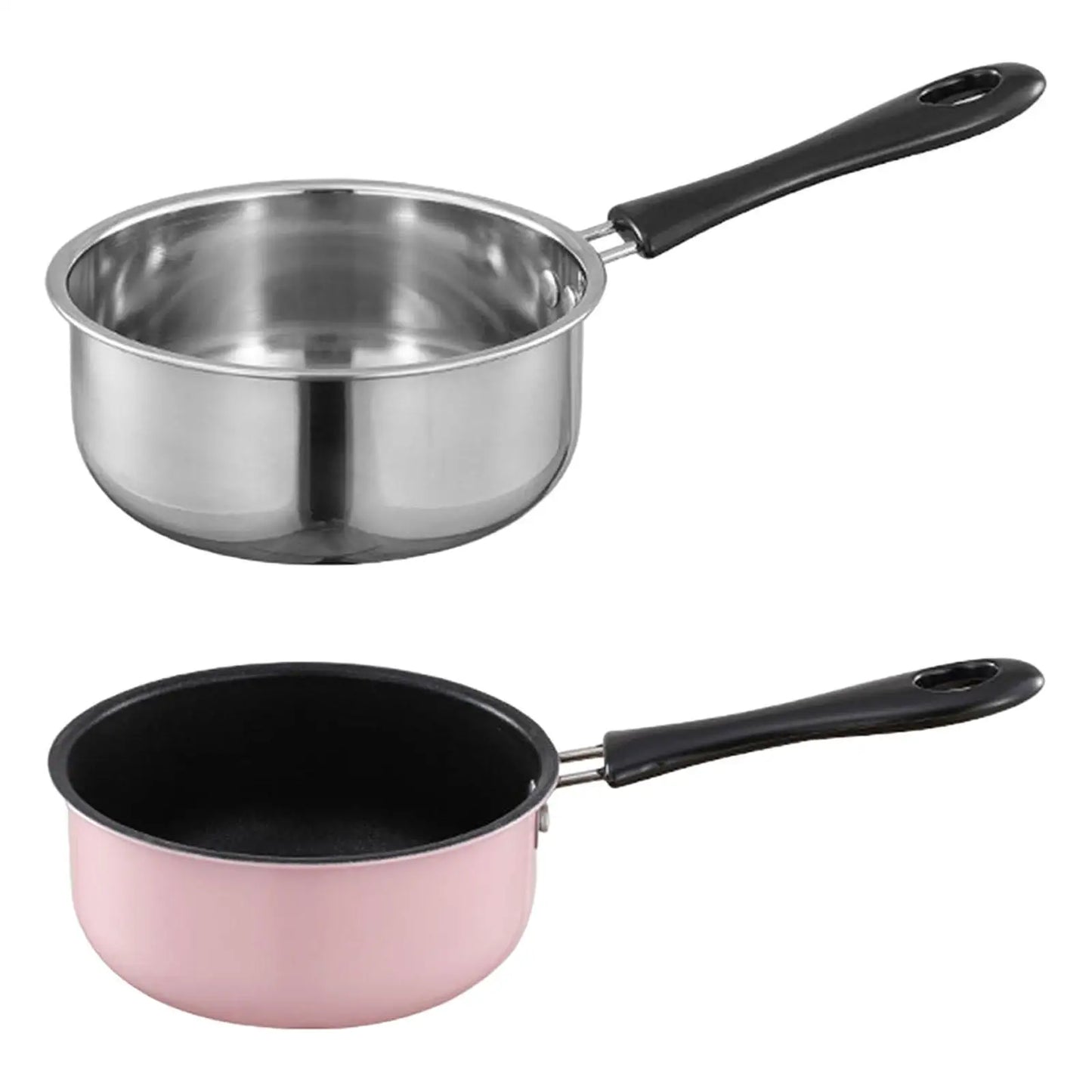 Small Saucepan Mini Soup Pot Cookware with Long Handle for RV Travel