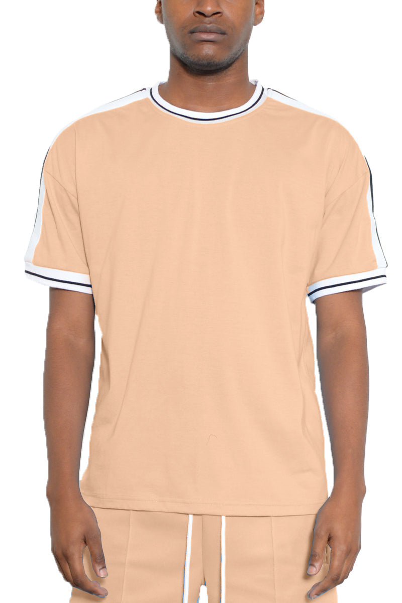 Solid Side Stripe TShirt-2