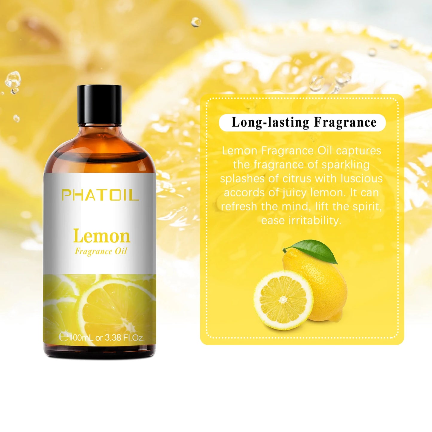 PHATOIL 100ml Aromatherapy Fragrance Oil Coconut & Vanilla Strawberry Cherry Lemon 1/2/3pcs Aroma Oil For Diffuser Candle Making