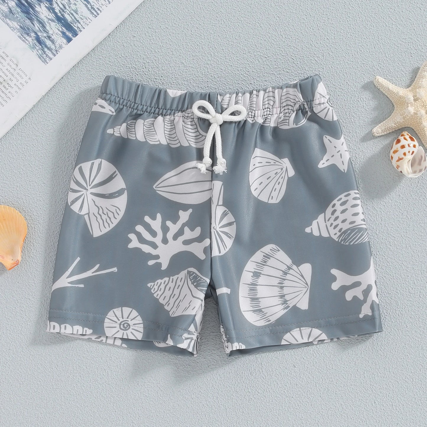 Citgeett Summer Kids Toddler Boys Swimwear Print Elastic Waist Swim Shorts Bathing Suit Swimsuit Swimwear Clothes