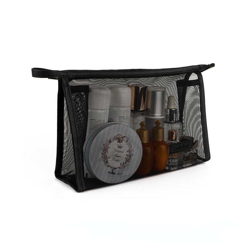 Makeup Brush Travel Bag Portable and Simple Makeup Storage Bag Mesh Design Large Capacity Storage Pen Bag