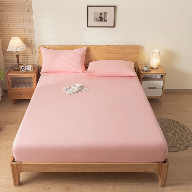 Pure Cotton Fitted Bed Sheets Cover Single Piece Cotton Bed Bed Sheets Dust Cover All-Inclusive Mattress Protector Cover 2025 New Model Universal for All Seasons