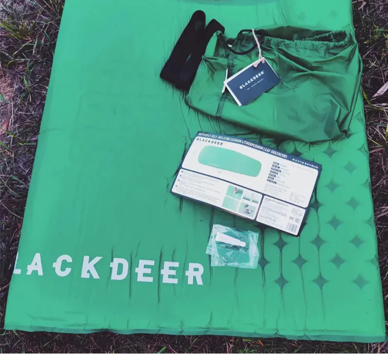 Ultralight Self-Inflating Sleeping Pad R-Value 3.2 Foam Mattress Army Green-3