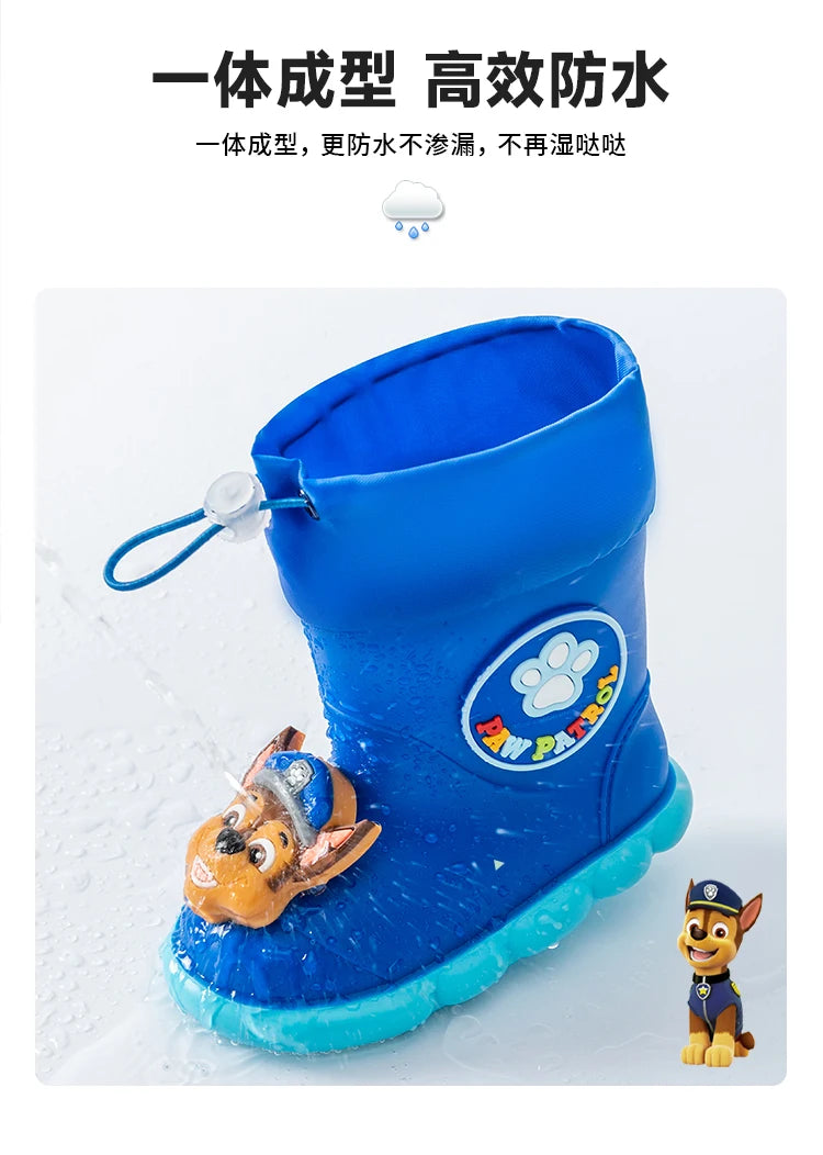 PAW Patrol Children Rain Boots Baby Boys Girl EVA Non-slip Outdoor Cartoon Dogs RainFashion Toddler Kids Outdoor Waterproo boots