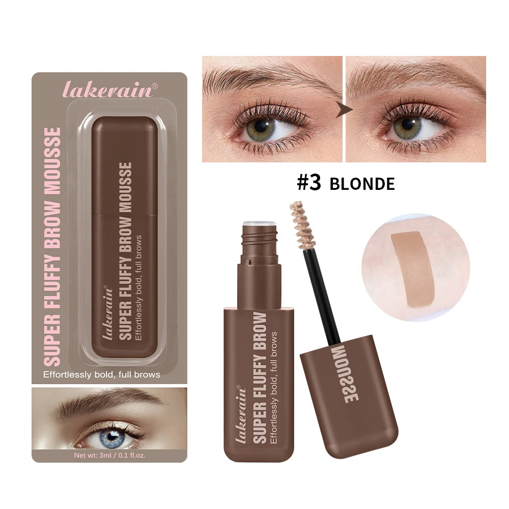 Superfluff Volumizing Brow Mousse Eyebrow Gel Thick Eyebrows Tint Tinted Brow Gel Multiple Color Long-Lasting Waterproof Makeup