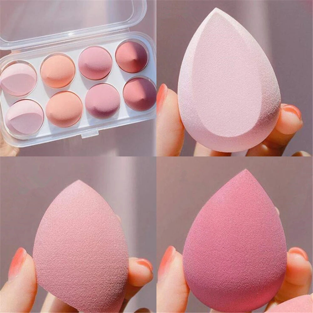 4pcs/bag Fashion Make up Blender Cosmetic Puff Makeup Sponge Foundation Powder Sponge Beauty Tool Makeup Tool Accessories