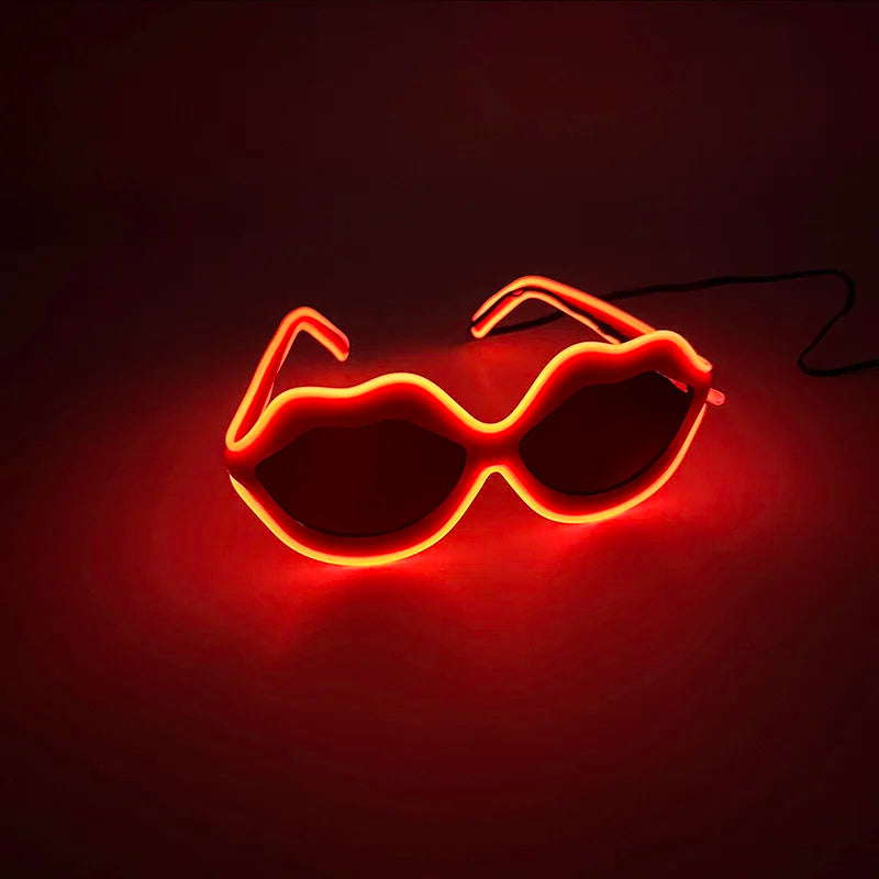 LED Just Married Glasses Wedding Bride To Be Surprise Gift Couple Glasses Souvenirs Glowing Heart Glasses Married Sunglasses