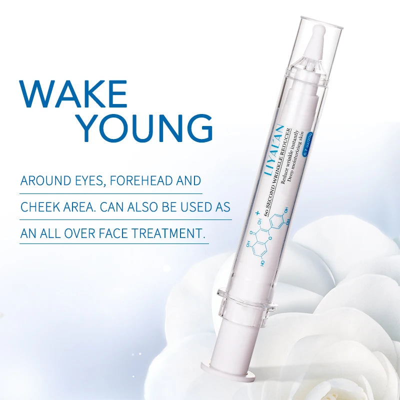 LIYALAN 60 Seconds Instant Lift Face Eye Cream Smooth Wrinkles Fine Lines Skin Firming Lighten Dark Circles Eye Bag Under Cream