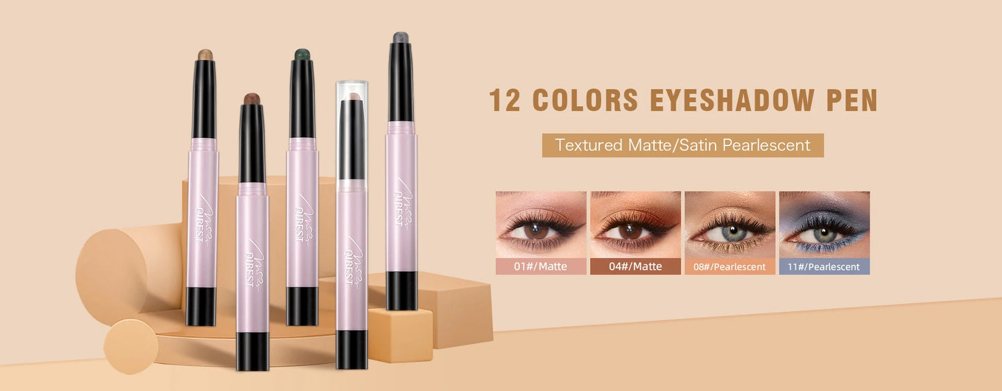 QIBEST Matte Nude Lipstick Pen Long Lasting Lipliner Lip Pencil Waterproof Lip Liner Contour Sexy Red Lip Makeup Set For Women