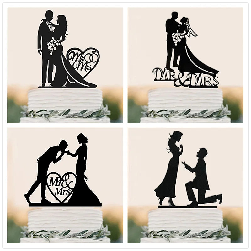 Wedding & Engagement  Birthday Cake Topper ,   Bride & Groom  Boy & Girl   Party  Anniversary