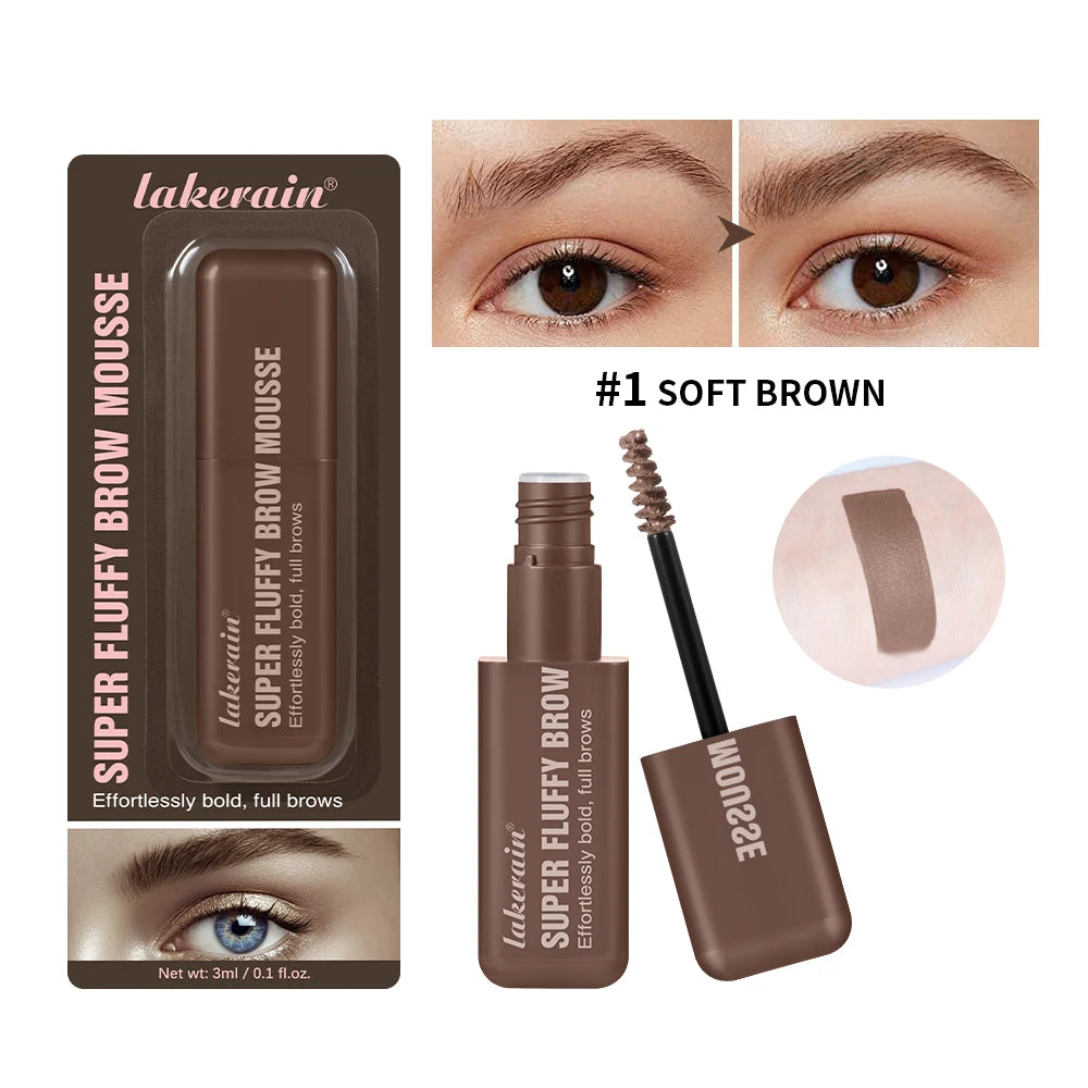 Superfluff Volumizing Brow Mousse Eyebrow Gel Thick Eyebrows Tint Tinted Brow Gel Multiple Color Long-Lasting Waterproof Makeup