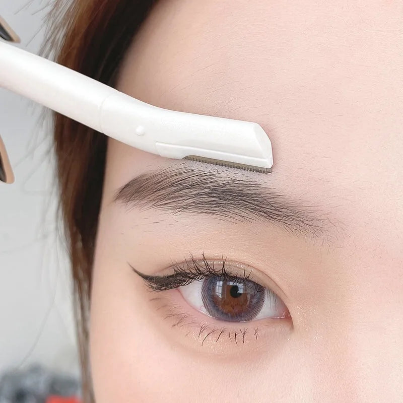 Karsyngirl 2/3Pcs Women Eyebrow Trimmer Women Facial Epilator Eyebrow Hair Remover Stainless Steel Eyebrow Razor Beauty Tools