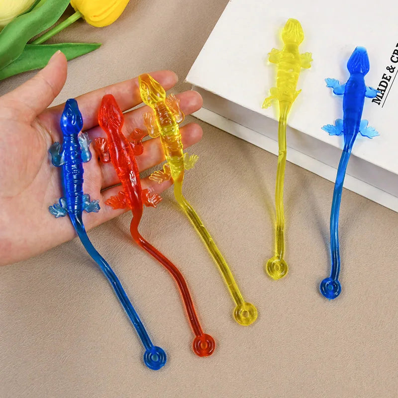 10/20/30Pcs Sticky Climbing Lizard Kids Birthday Party Favors Goodie Filler Pinata Toys School Prizes Halloween Christmas Gift