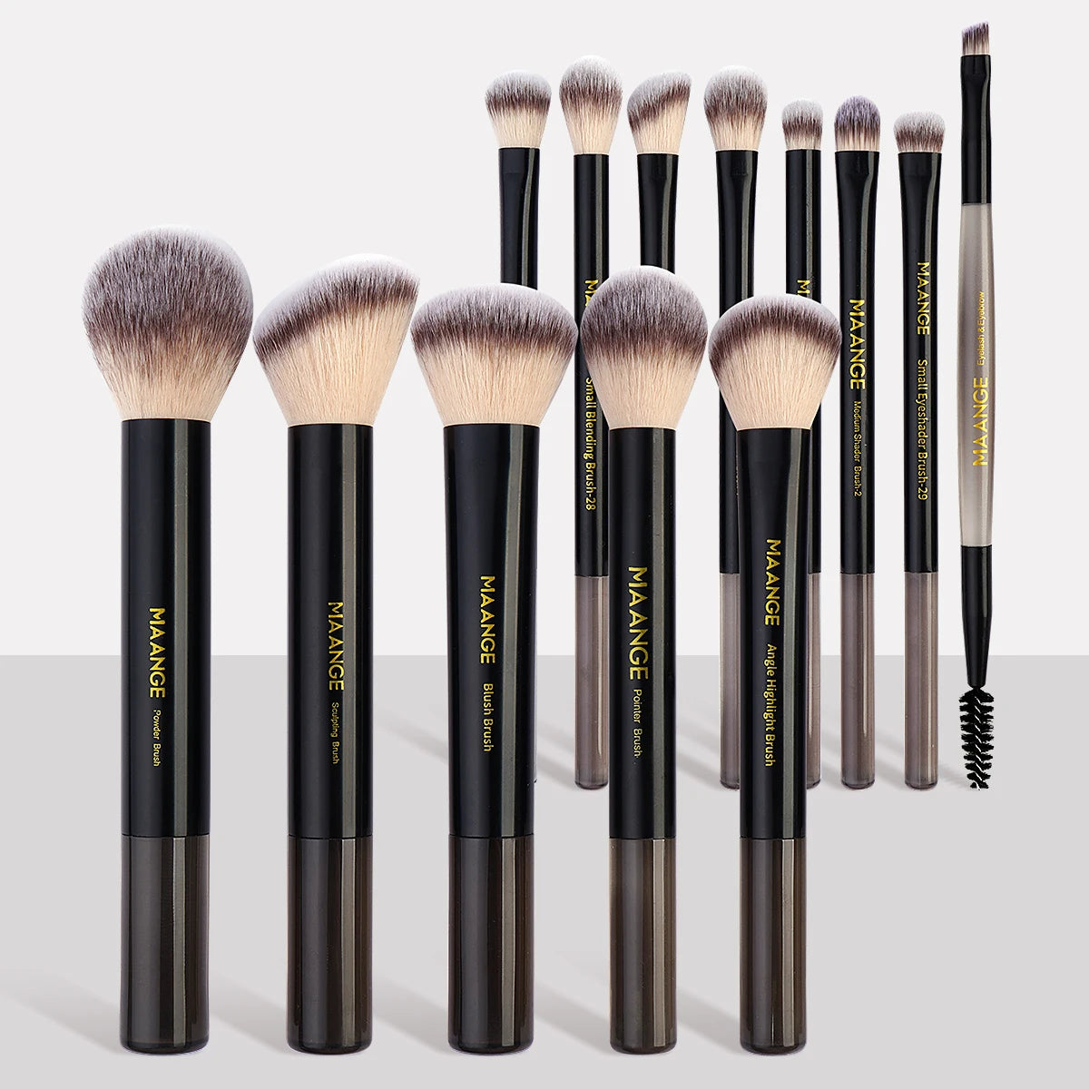 MAANGE 13PCS Makeup Brush Set Foundation Concealer Powder Eyeshadow Blush Brush Kabuki Blending Cosmetic Beauty Tool for Face