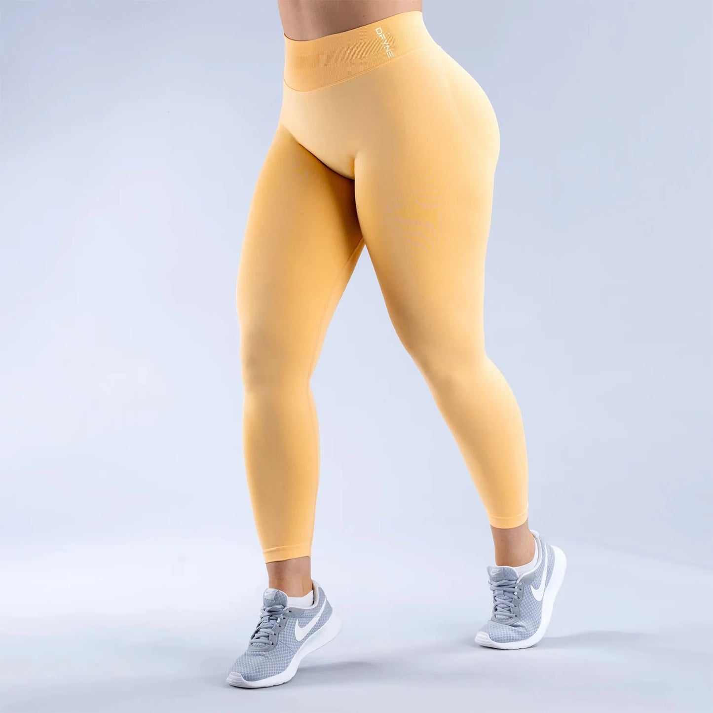 Dfyne Impact LeggingsScrunch Seamless Yoga Women Legging Gym Sports Pants Low Ribbed Band High Stretch Fitness Tights INS NEW
