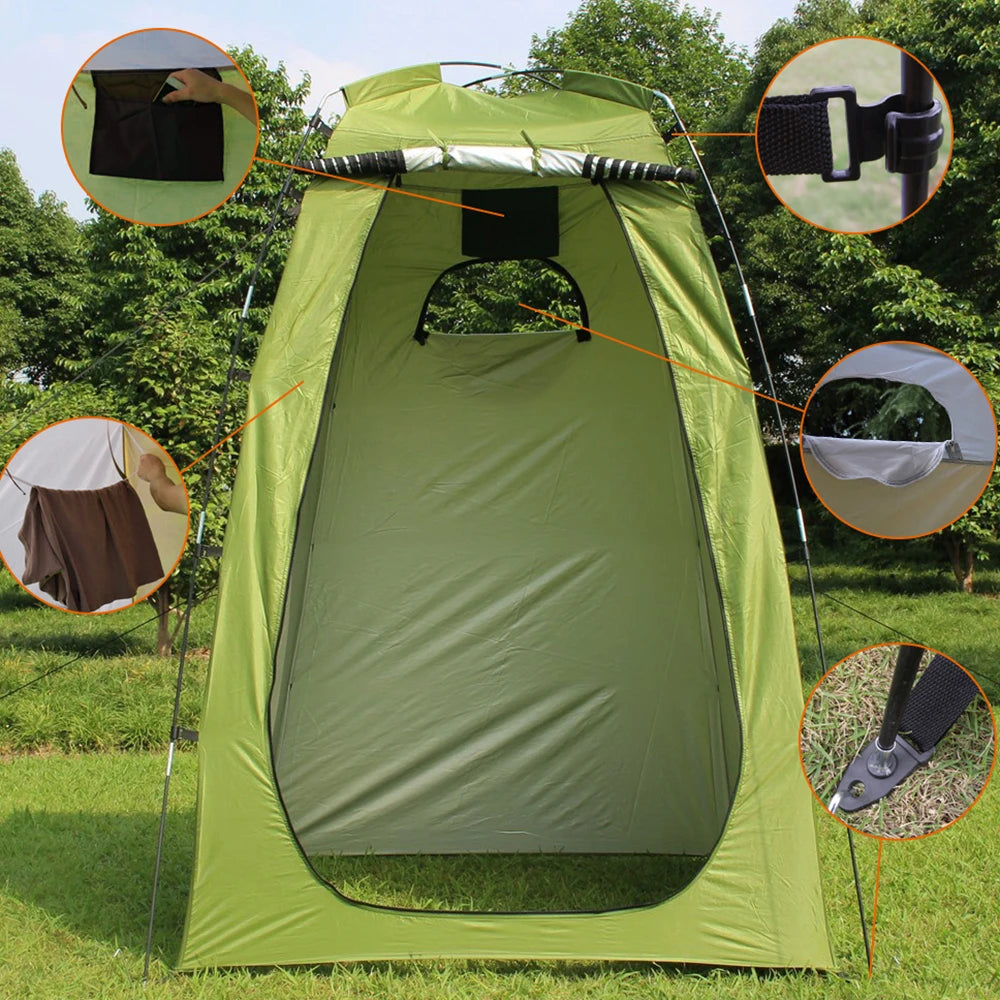 Camping Tent For Shower 6FT Privacy Changing Room For Camping Biking Toilet Shower Beach Outdoor Camping Tent  Wholesale