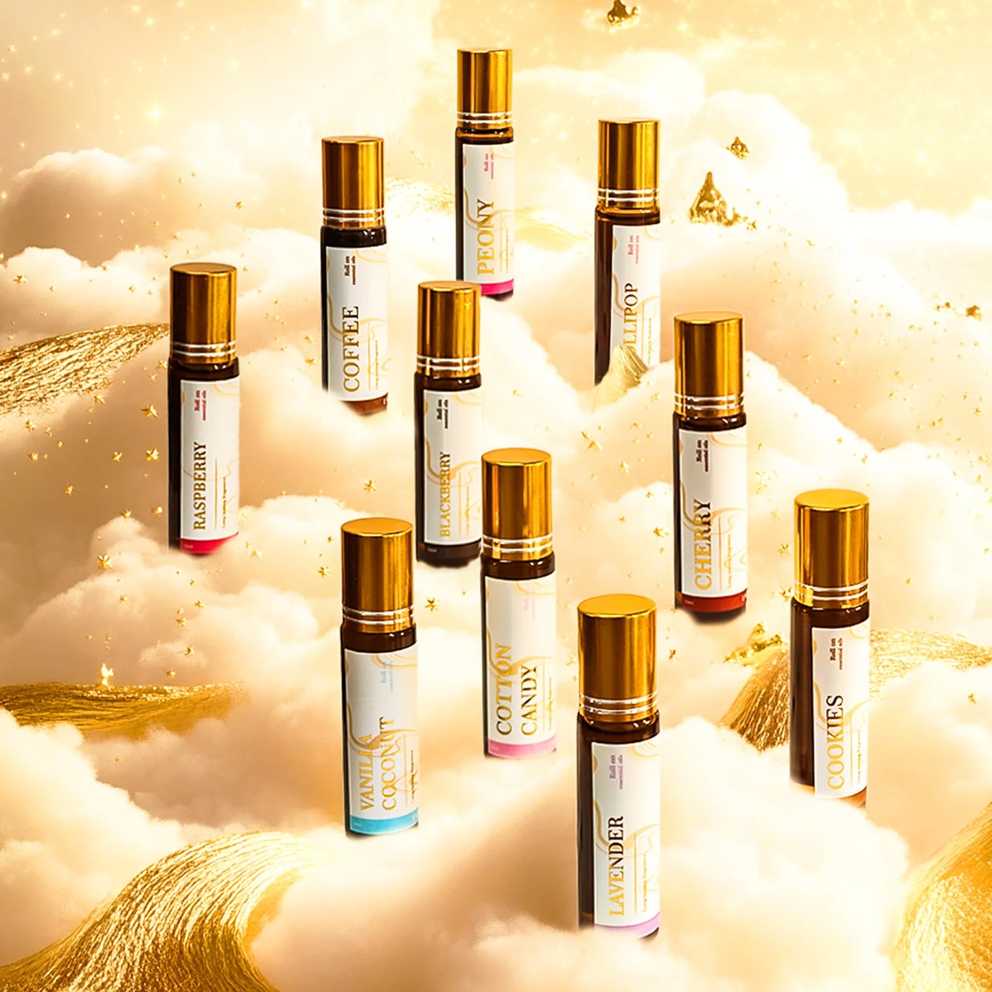 Perfume Essential Oils Roller Perfume Fragrance Long Lasting Roll-On Essential Oils Aromatherapy Gifts for Women 10ml/0.33fl.Oz