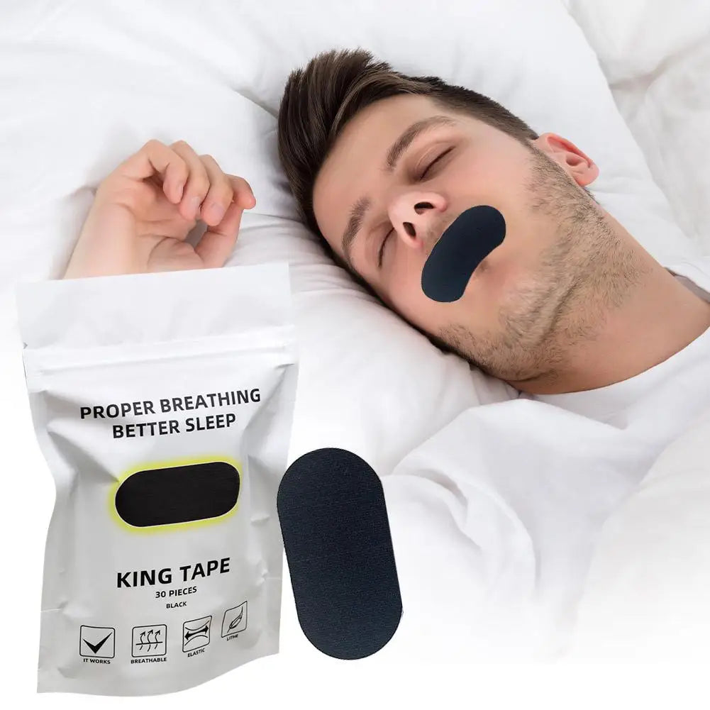30Pcs Mouth Tape Sleep Strip Anti-Snoring Mouth Breathing Tape To Improve Sleep Mouth Stickers for Snoring Lip Patch