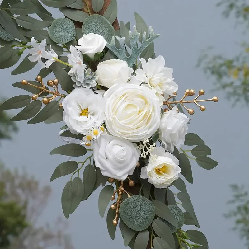 Artificial Flowers for Wedding Welcome Signs Floral Decoration Wedding Reception Ceremony Signs Wedding Arch Arrangement