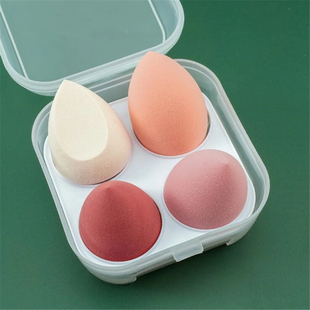 4pcs/bag Fashion Make up Blender Cosmetic Puff Makeup Sponge Foundation Powder Sponge Beauty Tool Makeup Tool Accessories