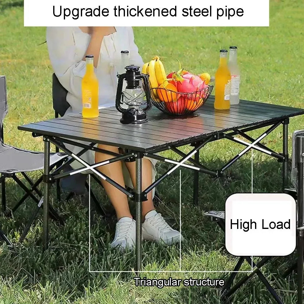 Coffee Tables Outdoor camping Portable aluminum alloy folding table detachable panel barbecue table mobile kitchen picnic table