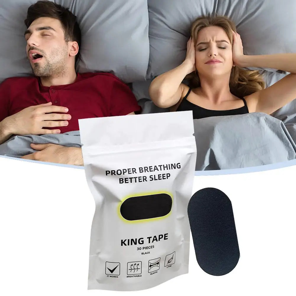 30Pcs Mouth Tape Sleep Strip Anti-Snoring Mouth Breathing Tape To Improve Sleep Mouth Stickers for Snoring Lip Patch