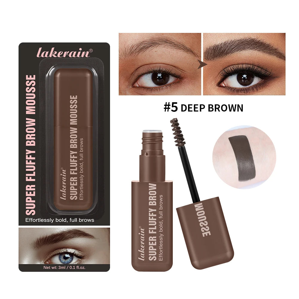 Superfluff Volumizing Brow Mousse Eyebrow Gel Thick Eyebrows Tint Tinted Brow Gel Multiple Color Long-Lasting Waterproof Makeup