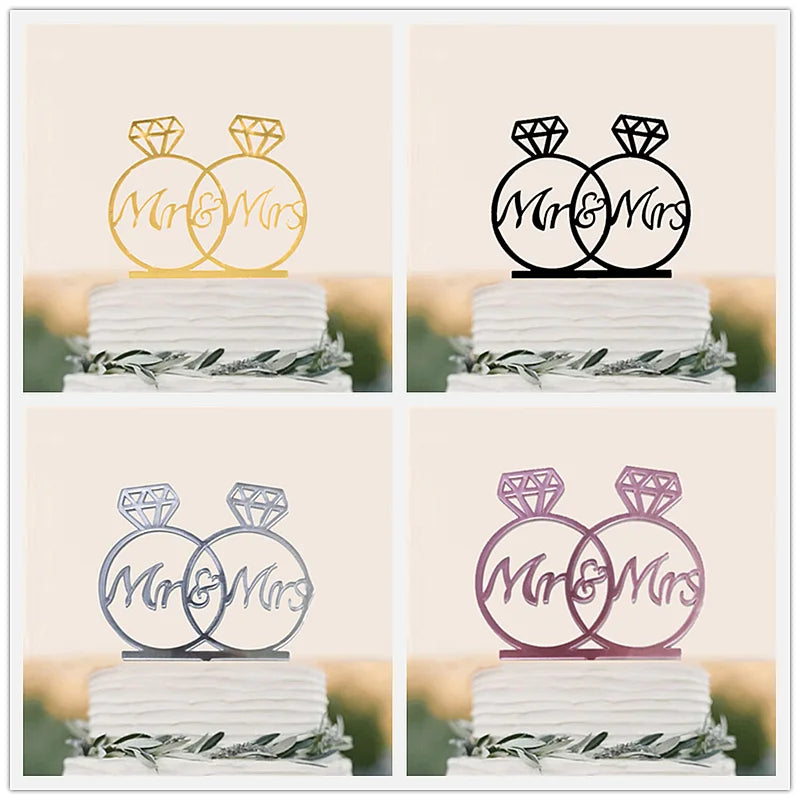 Wedding & Engagement  Birthday Cake Topper ,   Bride & Groom  Boy & Girl   Party  Anniversary