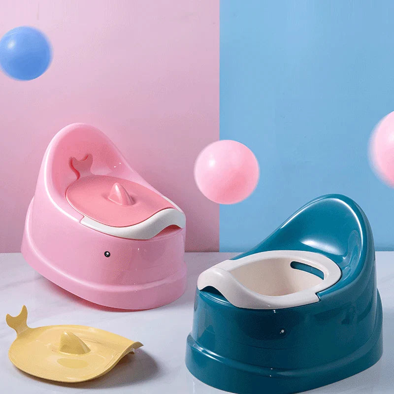 Non-slip Whale Potty with Lid-0