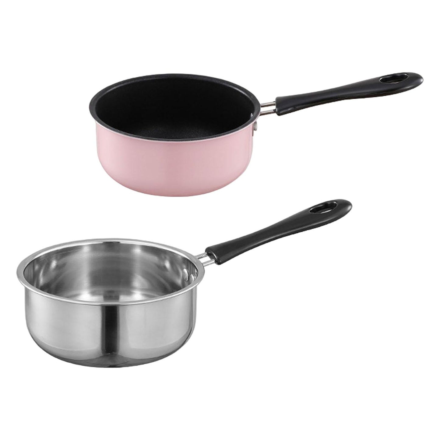Small Saucepan Mini Soup Pot Cookware with Long Handle for RV Travel