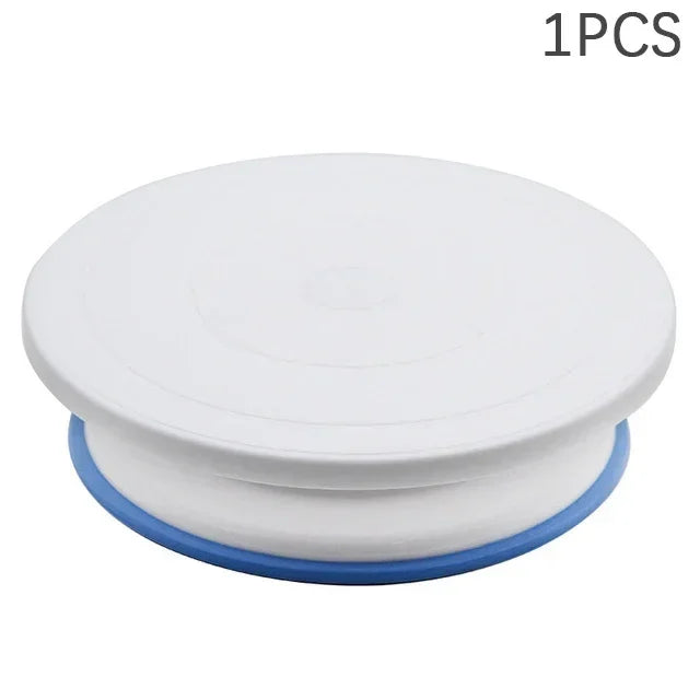 28cm Anti-skid Plastic Cake Turntable Rotating Cake Decorating Tools Pastry Bags Nozzles Set Spatula Kitchen Gadget Sets cozinha