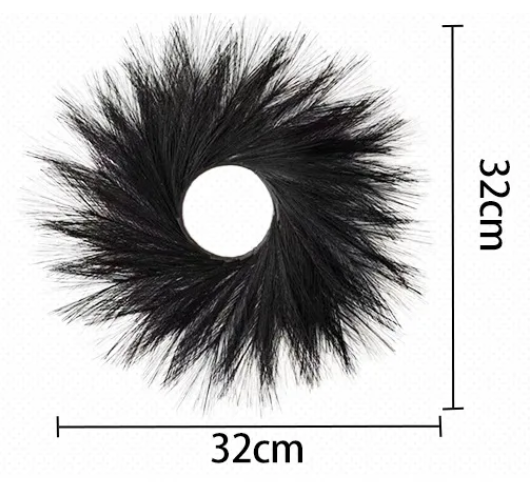 Artificial Reed Wreath Pampa Grass Garland-1