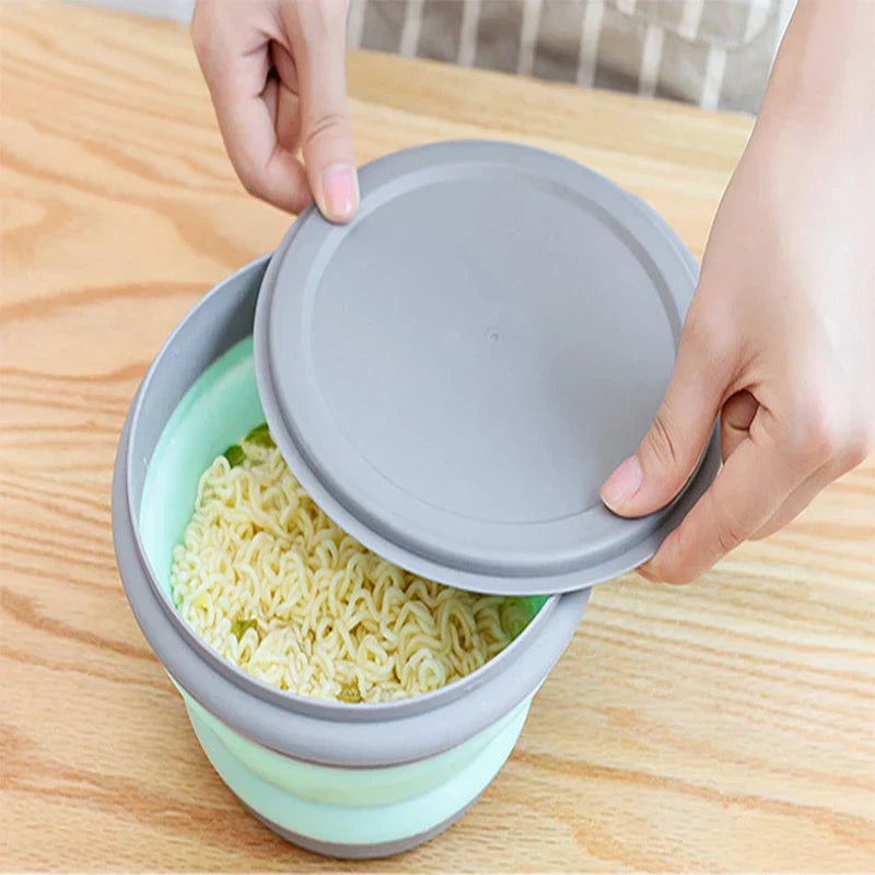 3Pcs/Set Bowl Sets Silicone Folding Lunch Box-1