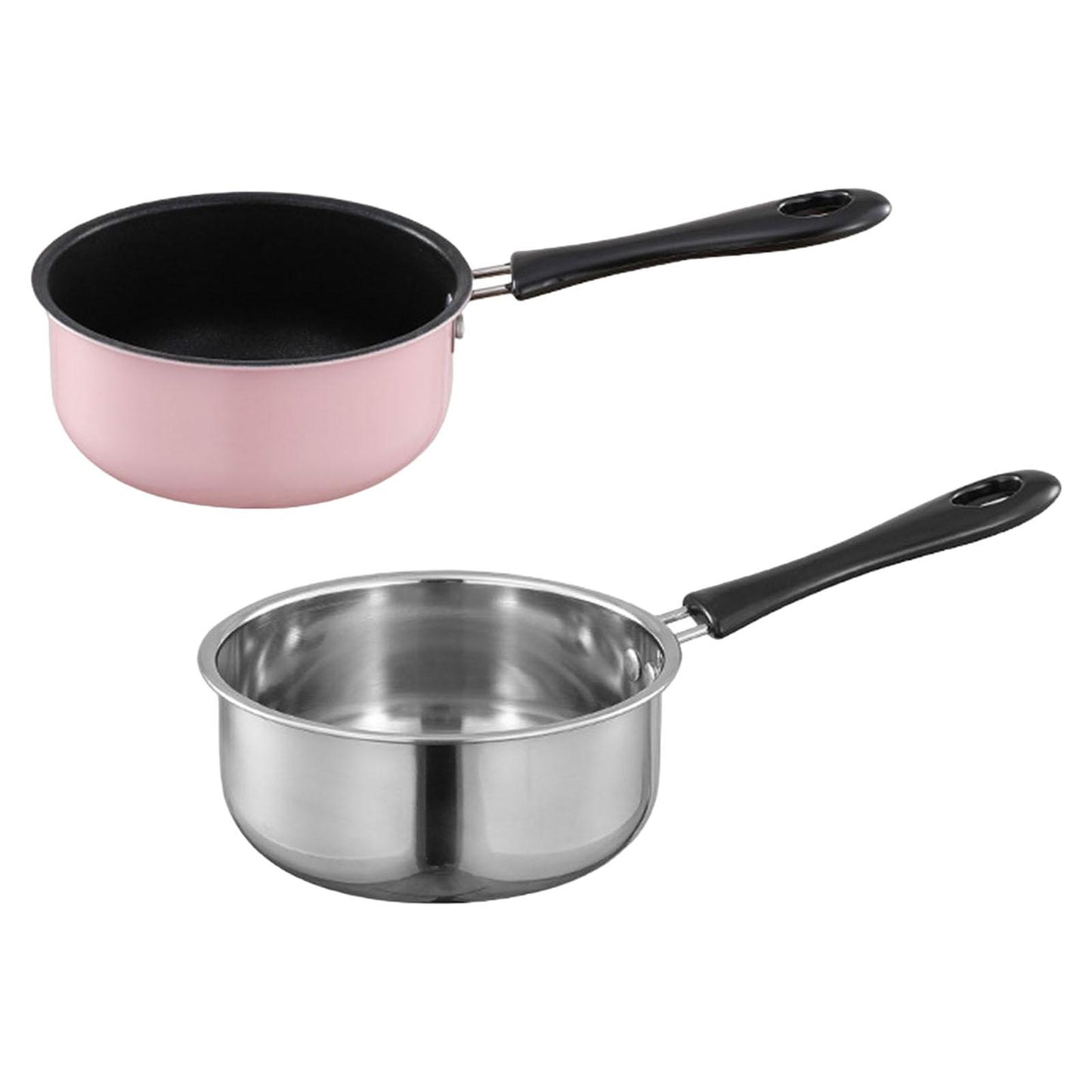 Small Saucepan Mini Soup Pot Cookware with Long Handle for RV Travel