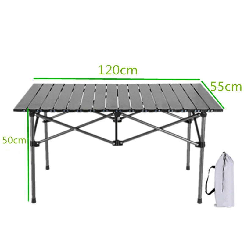 Coffee Tables Outdoor camping Portable aluminum alloy folding table detachable panel barbecue table mobile kitchen picnic table