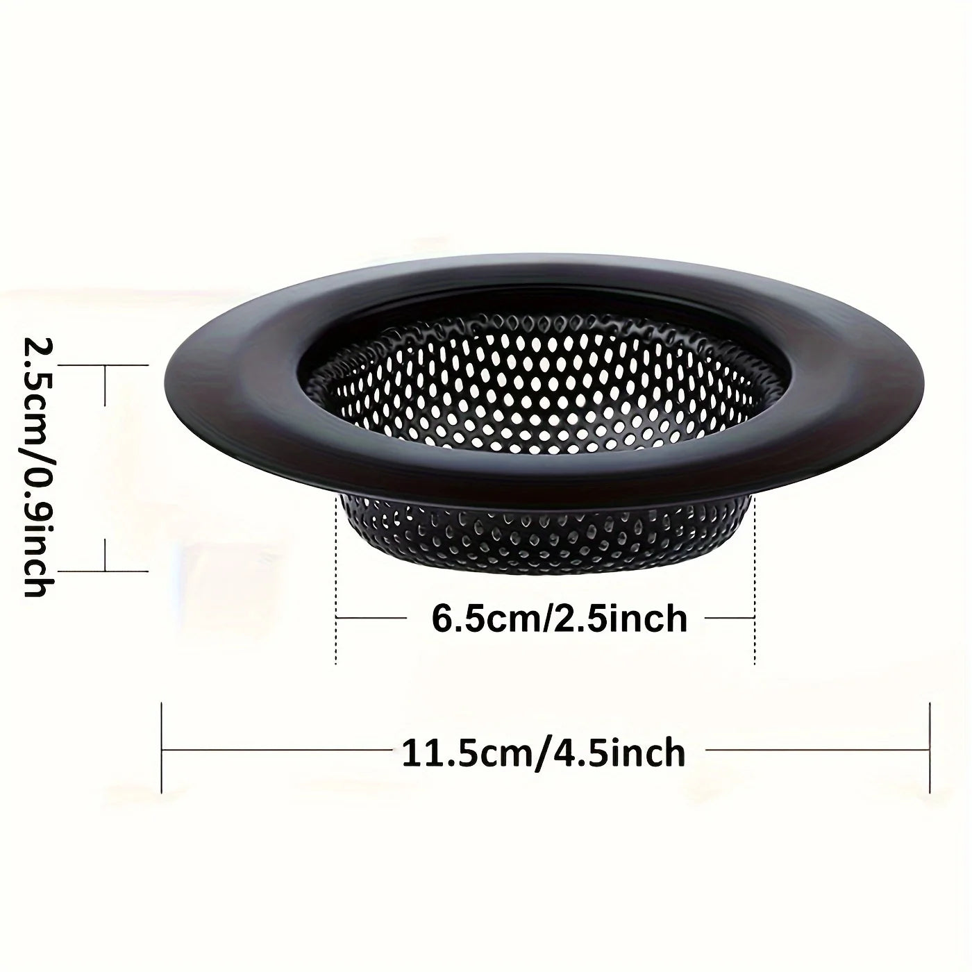 2Pcs Kitchen Sink Filter Stainless Steel Mesh Sink Strainer