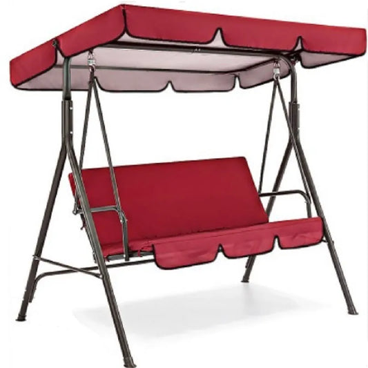 Waterproof Red 3-Seat Swing Hammock Tent Cover with UV Protection - (Cover Only)-0