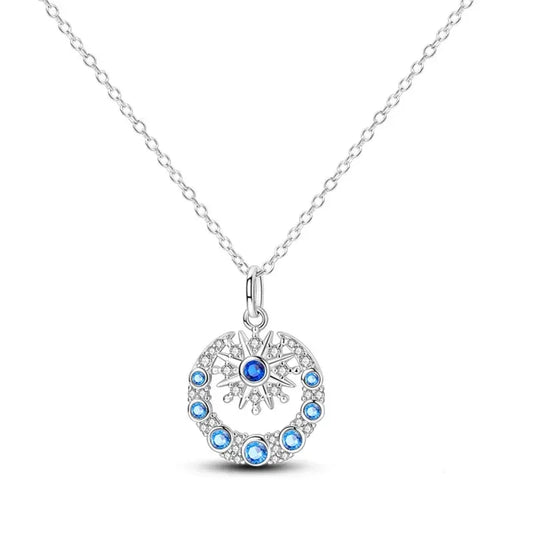 Celestial Nights Sterling Silver Pendant Necklace